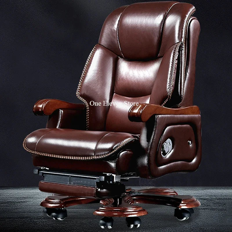Writing Office Chair Recliner Leather Gaming Comfy Ergonomic Chairs Relaxing Individual Armchair Chaise De Bureaux Relax Pc