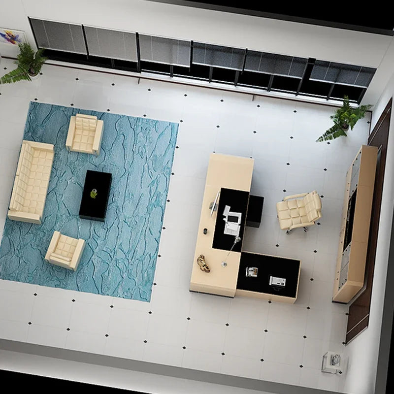 Furniture Room Office Computer Offices Table Desk Bedroom Executive Height Organizer Setup Accessories Simple Modern Workshop