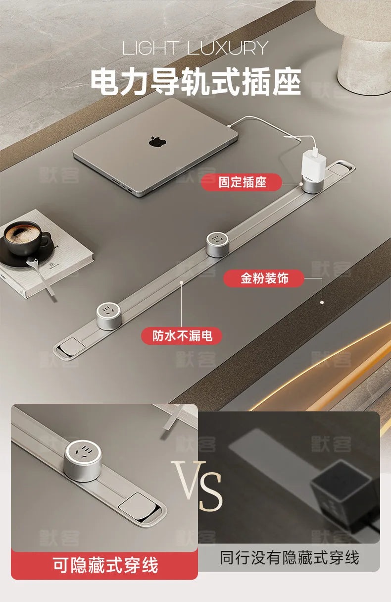 Elegant L-Shaped Office Desk for Presidents