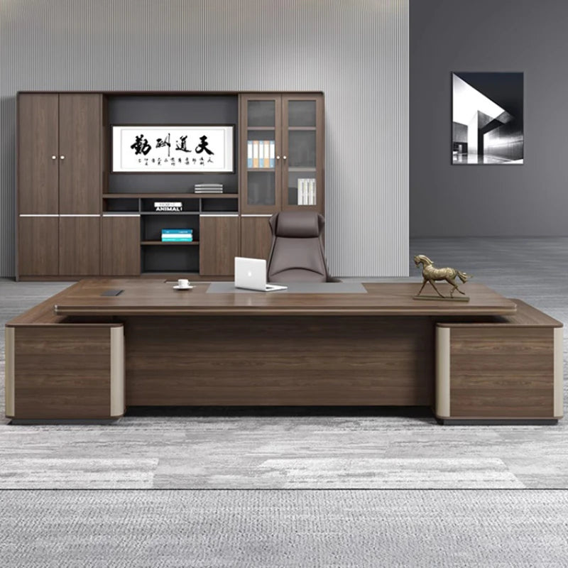 European Executive L-Shaped Office Desk