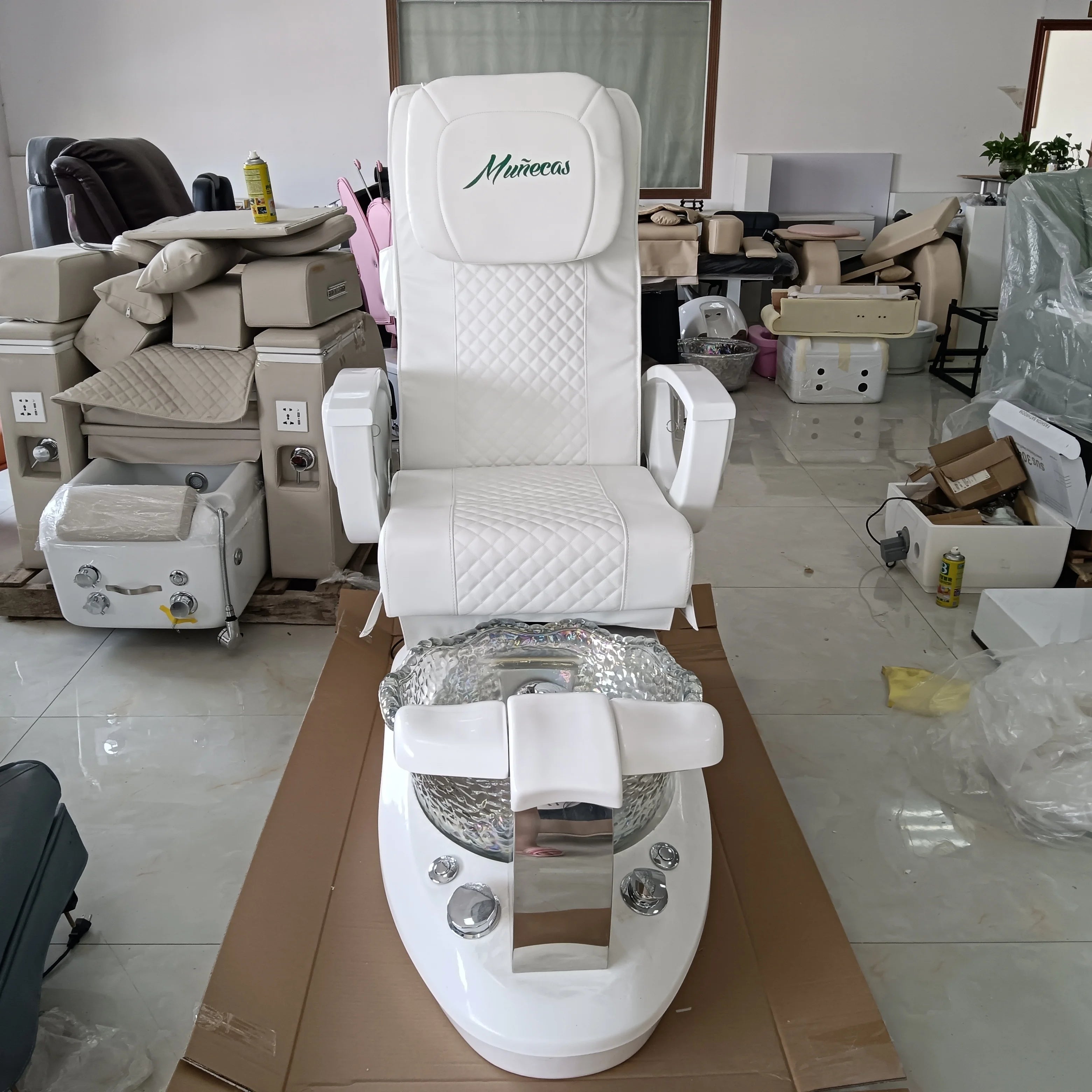 Beauty Salon Furniture – Human Hand Massage Pedicure Chair, Electric Foot Spa Pedicure Chair for Sale