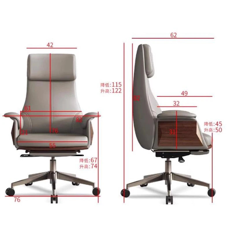Luxurious Ergonomic Recliner Office Chairs
