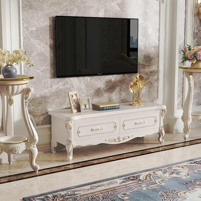 Tv Storage Media Console Furniture Display Stand Entertainment Unit Controller Gold Muebles Hogar Mueble Modern Holder Table