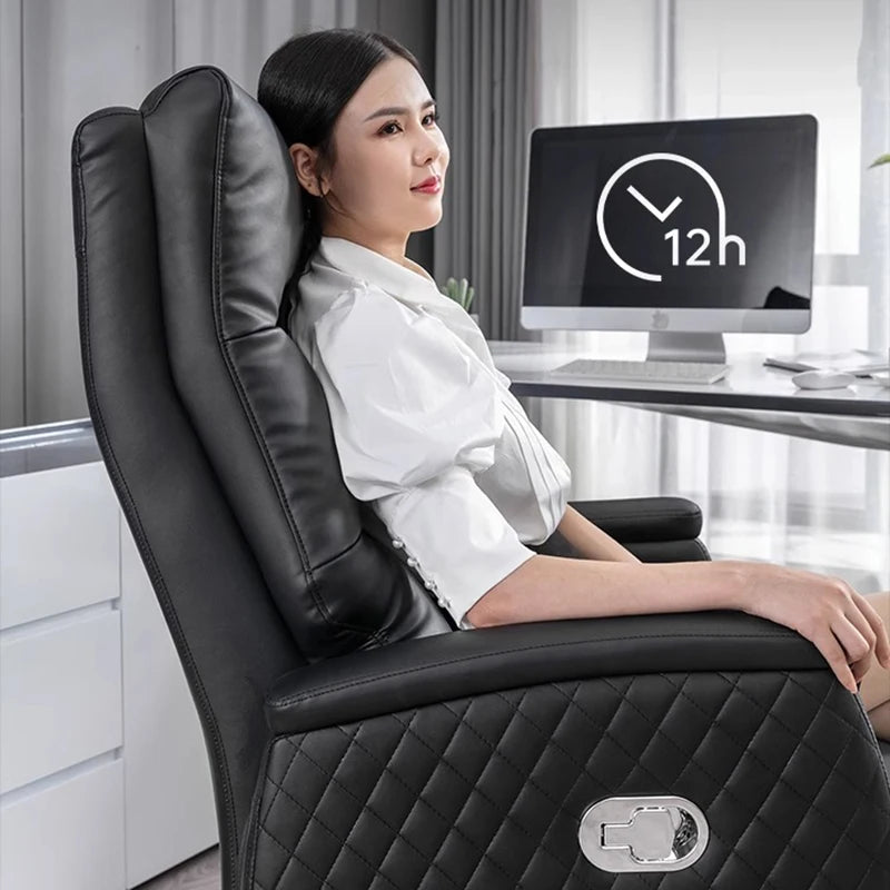 Comfy Swivel Computer Chair: Relaxing Design for Office and Home