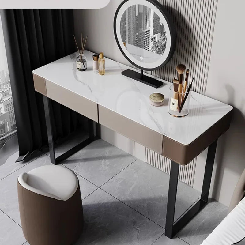 Girls’ Large Makeup Vanity – Multifunctional Nordic Dressing Table