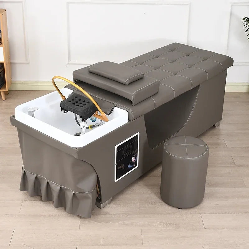 Luxury Japanese Head Spa Shampoo Chair – Water Circulation and Comfort for Salons