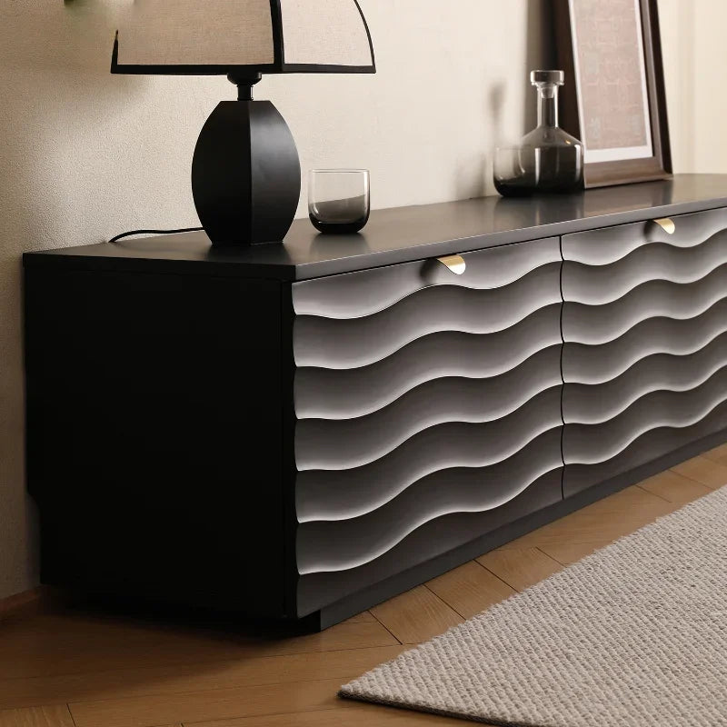 Modern Wooden TV Cradle – Luxury Pedestal Entertainment Center for Living Room.