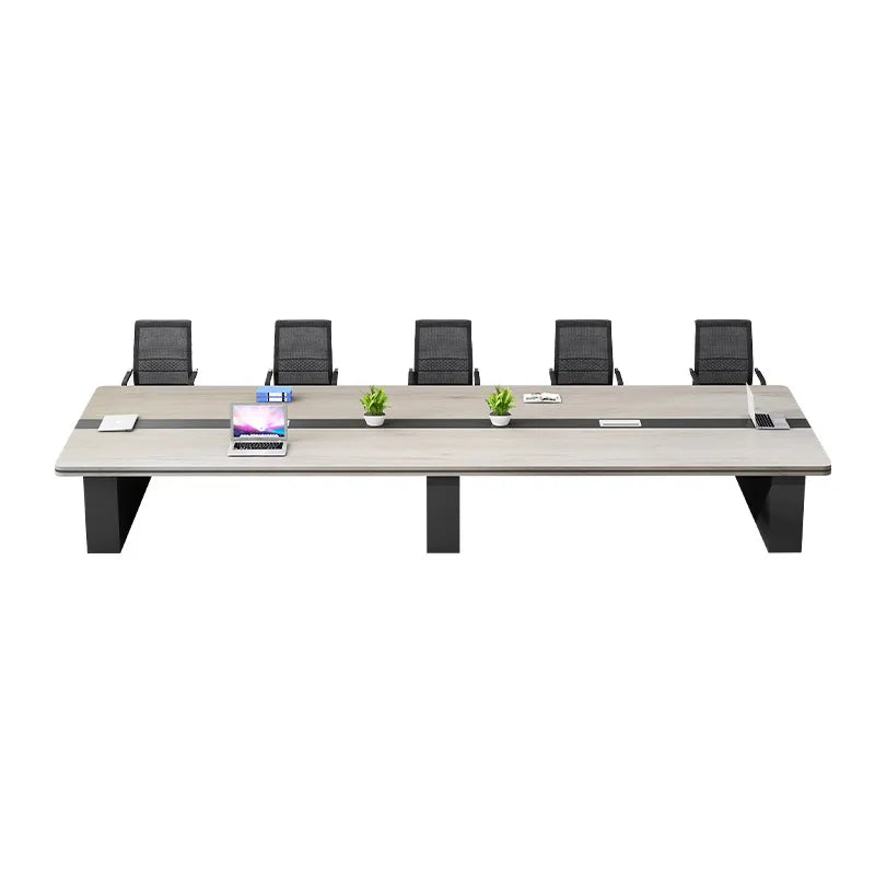 Thickened Modern Conference Table & Chair Set