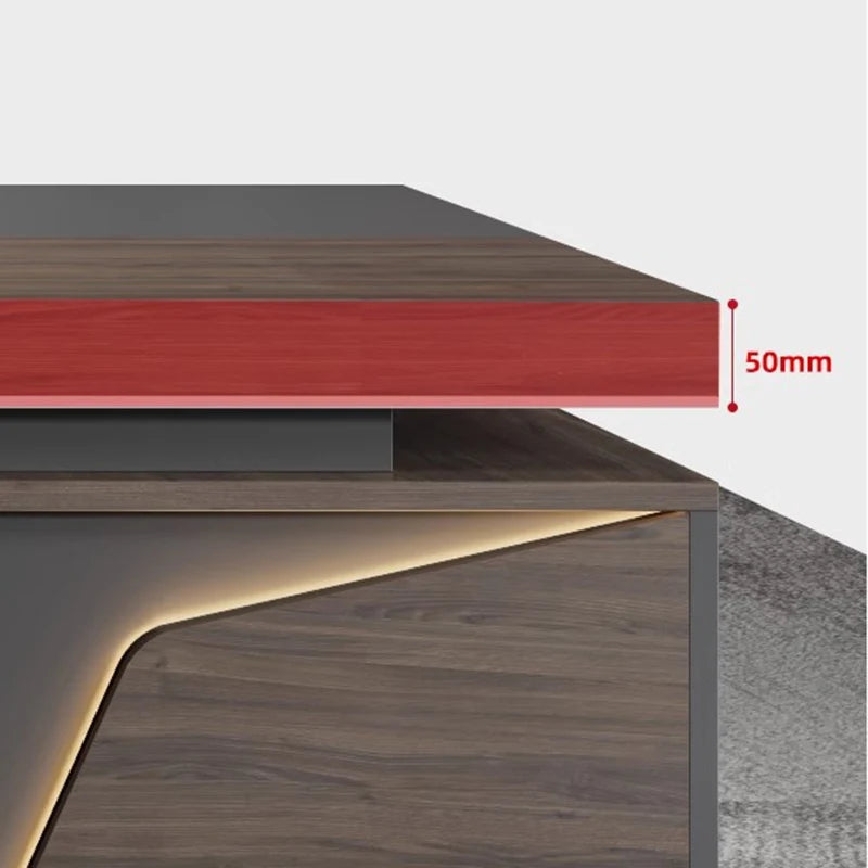 Luxury black study and gaming desk