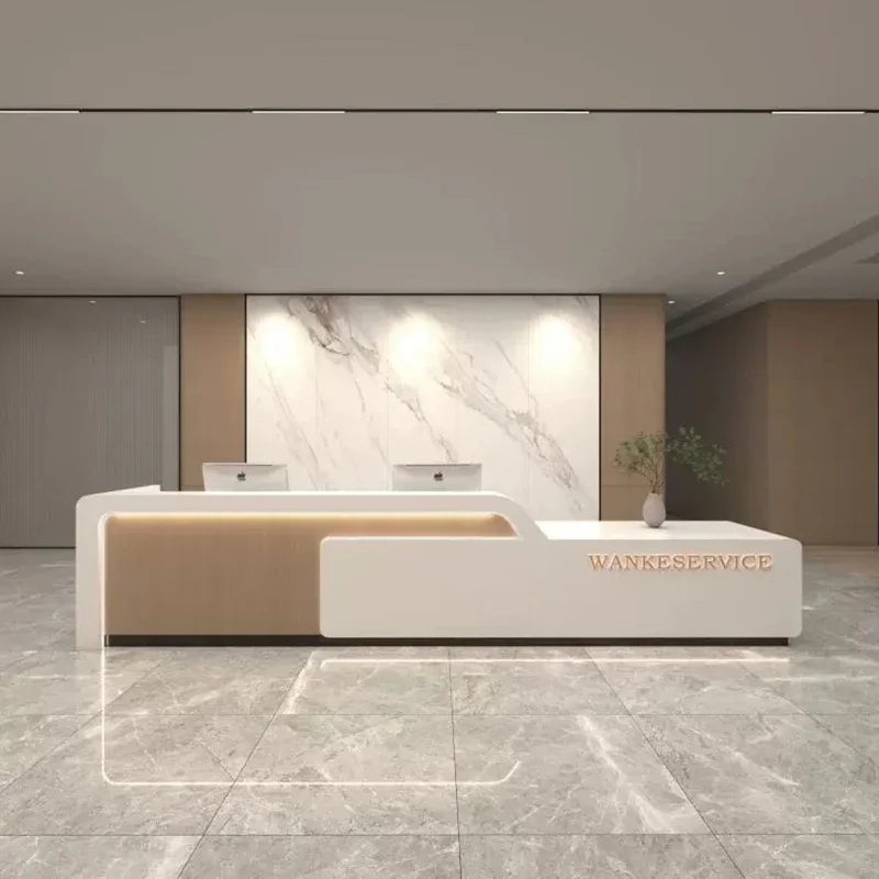 Luxury Reception and Office Desks—Modern Cashier and Aesthetic Furniture