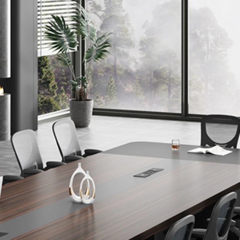 Computer standing conference table—metal design