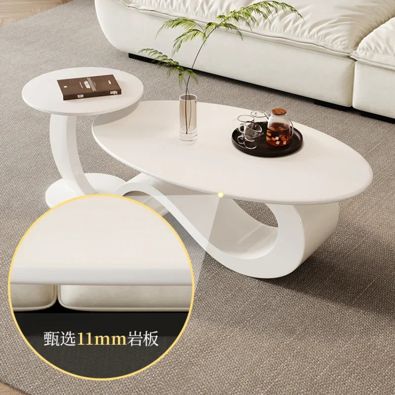 Cream White Coffee Table – Kawaii Nordic Style