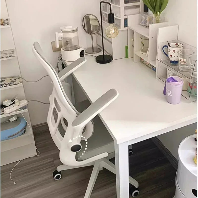 Modern ergonomic office chair with wheels