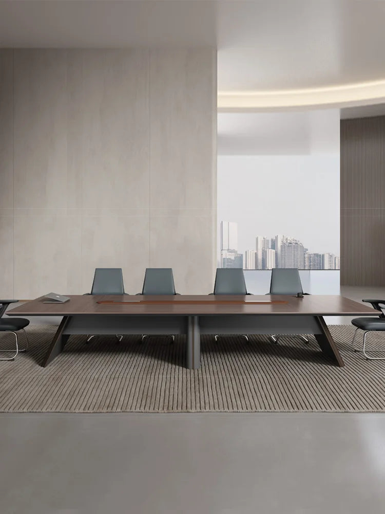 Simple Modern Conference Table – Long Design for Meeting Rooms