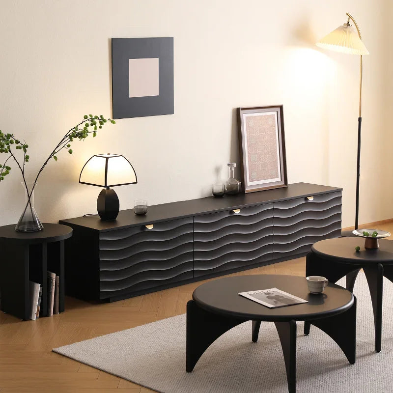 Modern Wooden TV Cradle – Luxury Pedestal Entertainment Center for Living Room.