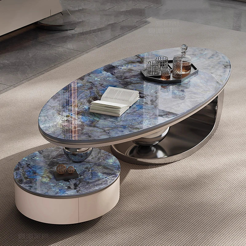 Light Luxury Rock Slab Coffee Table