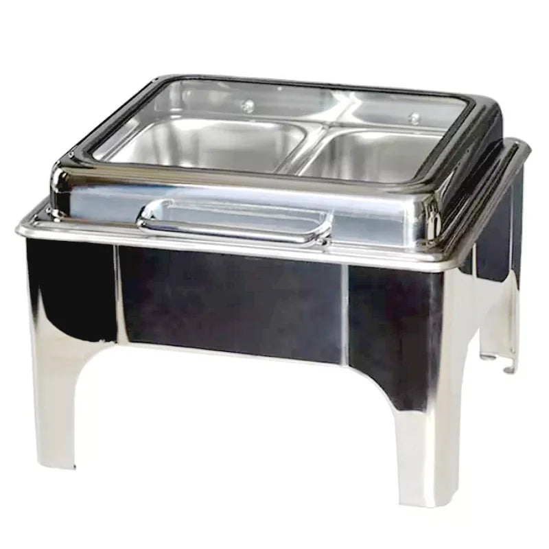 Gold Buffet Luxury Food Warmer Serving Dishes Stand Saving Chafer Set Catering Equipment Chafing Dish
