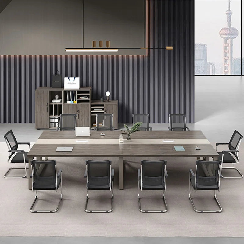 Meeting Shelves Table Church Gaming Square Break Electric Meeting Table Modern Executive Escritorio Office Furniture OK50HY