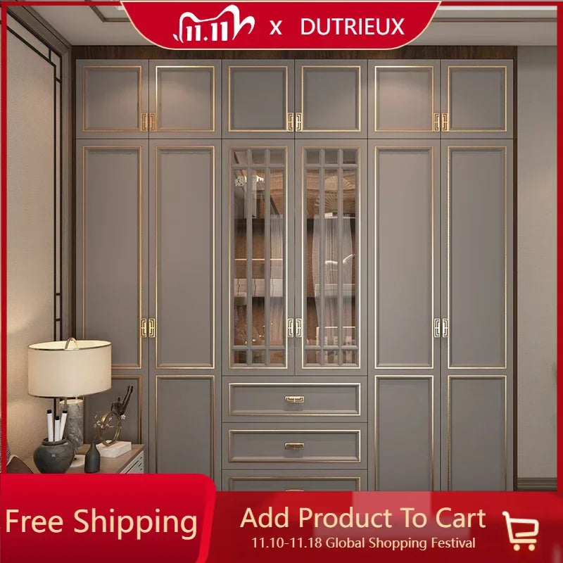 Luxury Orgnizer Wardrobes Drawers Losets Mdf Closet Organizer Wardrobes Storage Clothes Locker Szafa Na Ubrania Home Interior