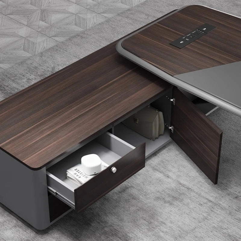 Standing Secretary Office Desks Reception Mid Century Laptop Dark Computer Desks Desktop Work Mesa De Escritorio Home Furniture