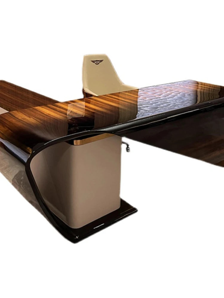 Italian Light Luxury Solid Wood Bentley Desk