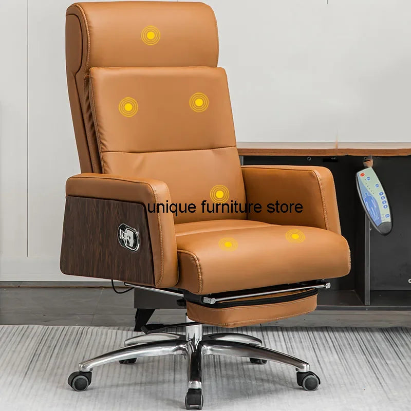 Massage Adjustable Office Chair Modern Luxury Designer Fluffy Office Chair Sedentary Mobile Cadeira Escritorio Office Furniture