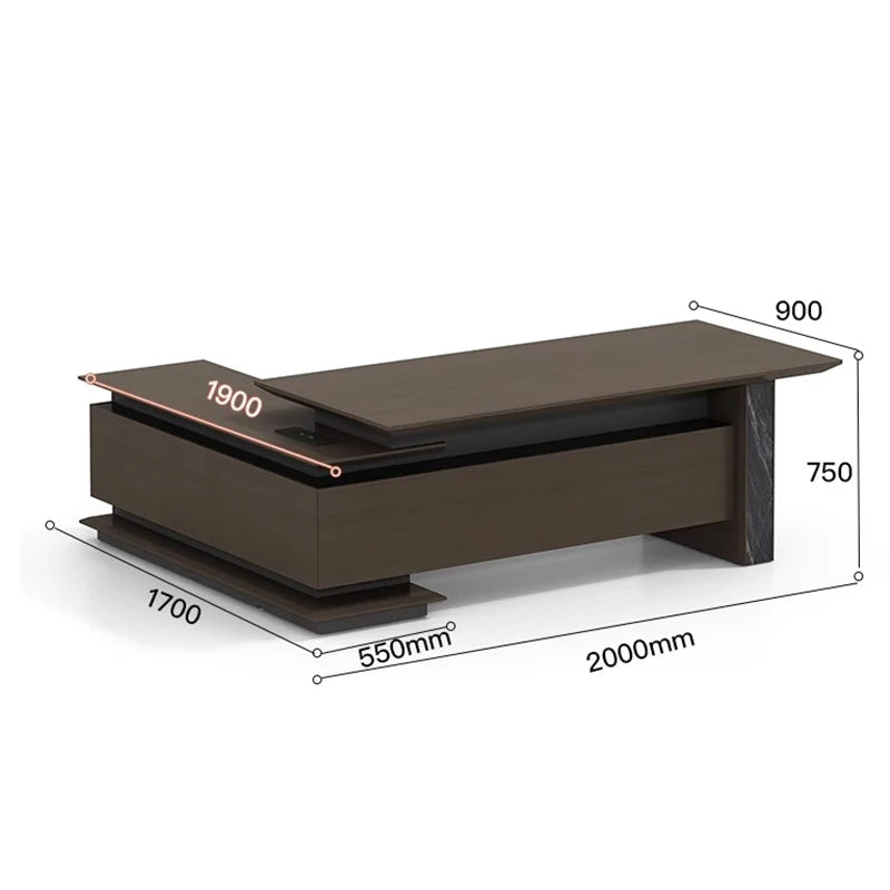 Workbench Computer Office Desk Desktop Corner Work Table L Shape Meeting Storage Tavolo Scrivania Ufficio Luxury Furniture