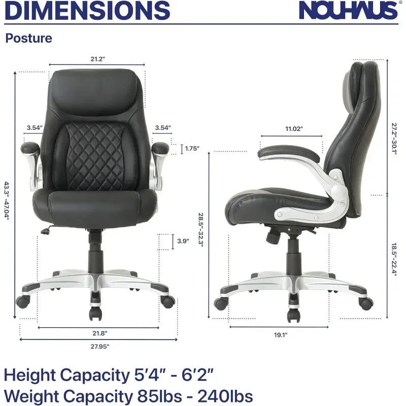 Ergonomic PU Leather Office Chair