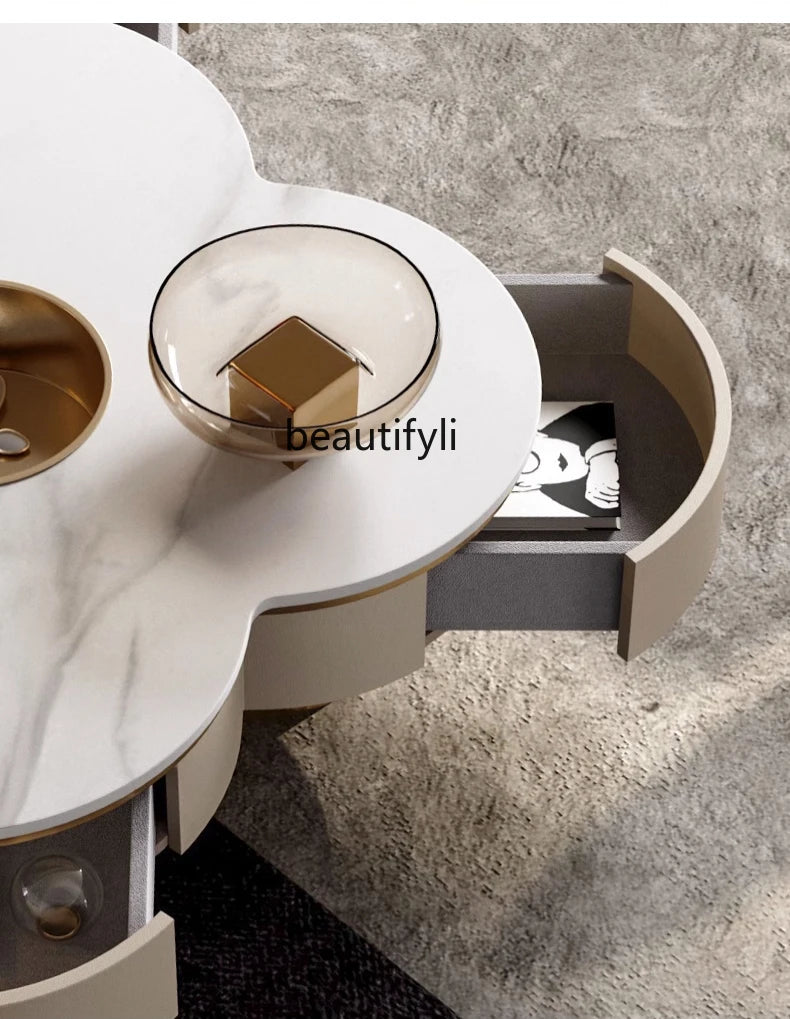 Italian Light Luxury Slate Coffee Table