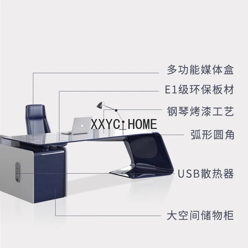 Organizers Gaming Painted Boss Desk Fashionable White Personalized Simple Modern Office Desks Writing Furniture