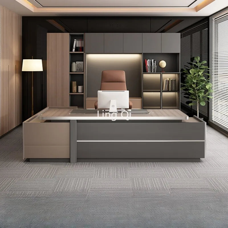 Multifunctional L-Shaped Office Desk
