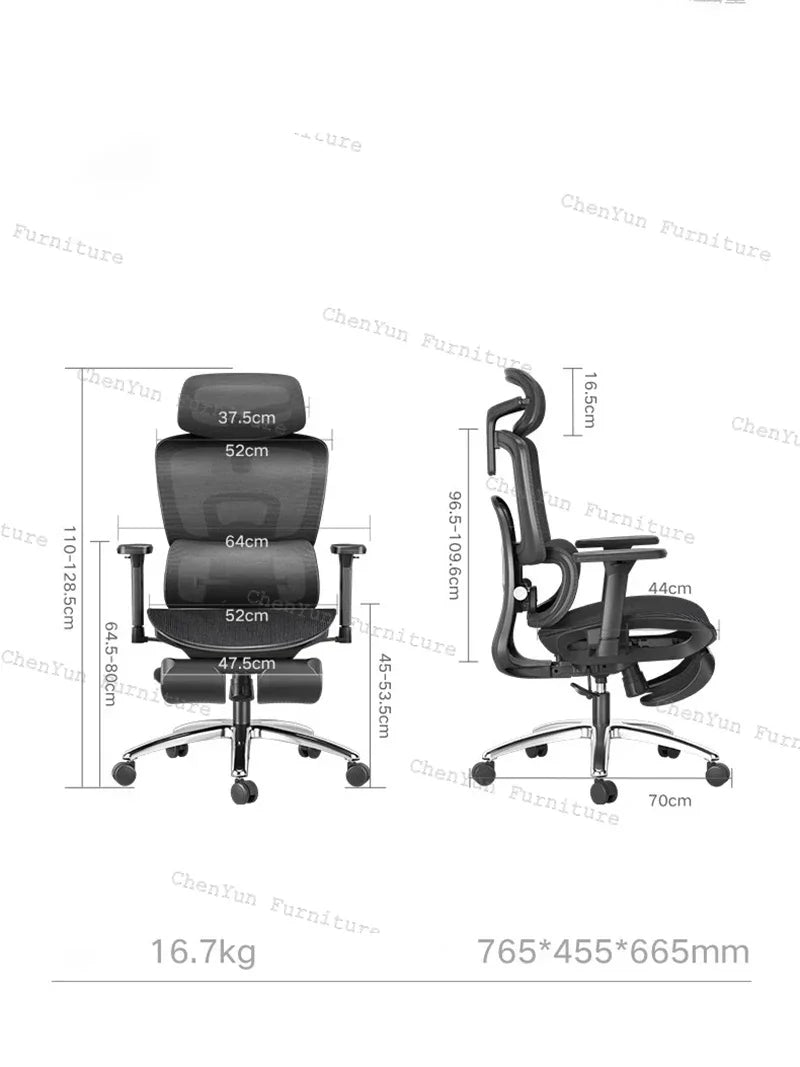 Ergonomic Swivel Recliner Office Chair, Gaming Chair with Handrails