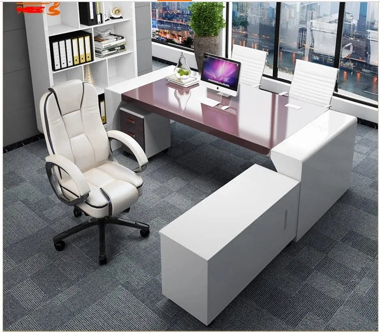 Customized Modern Design High Tech Executive CEO Office Computer Desk Table for Boss Office