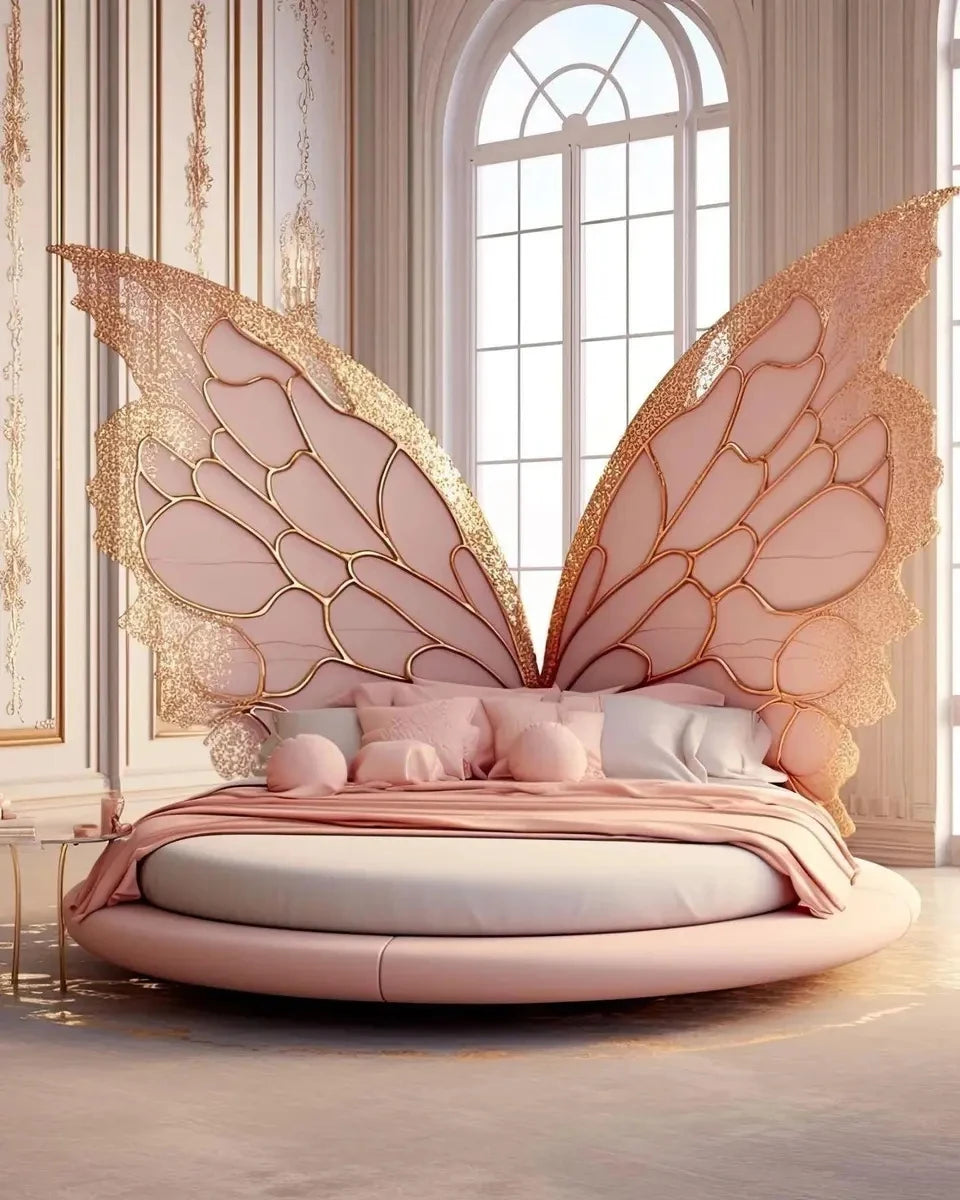 Modern Simple Light Luxury Butterfly Bed – Creative Teen Bed for Boys and Girls.
