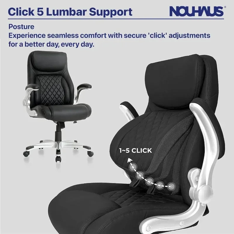 Ergonomic PU Leather Office Chair