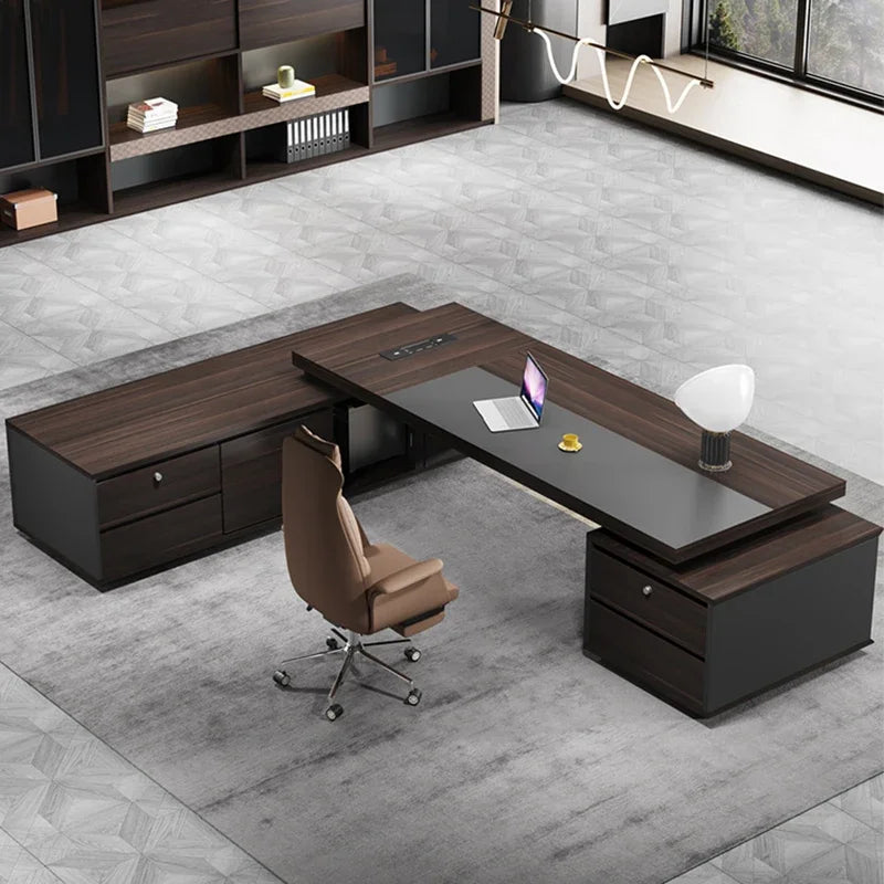Modern L-Shaped Office Desk