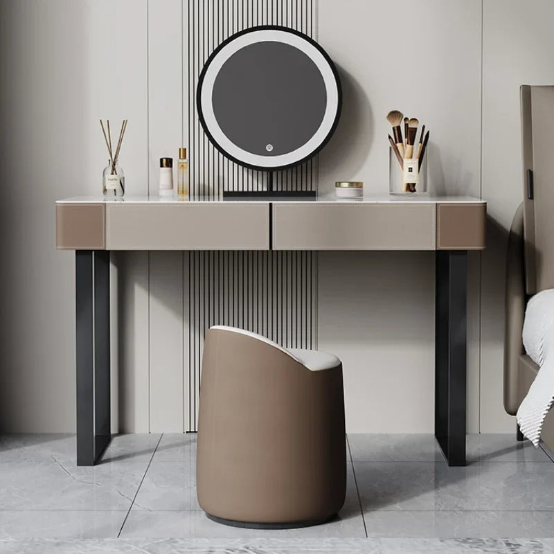 Girls’ Large Makeup Vanity – Multifunctional Nordic Dressing Table