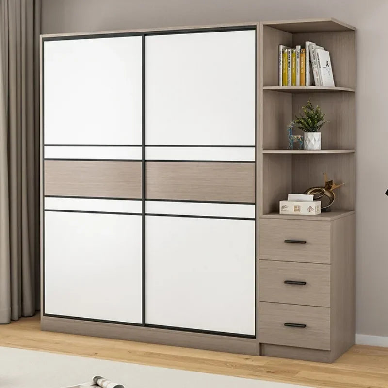 Nordic Clothes Rack Stand Bedroom Storage Cabinets Perfume Organizer Dressers Wardrobes Szafa Na Ubrania Bedroom Wardrobe