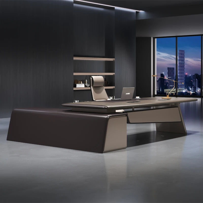 L Shaped Reception Office Desk Standing Organizers Supplies Writing Computer Desks European Executive Mesa Escritorio Furniture