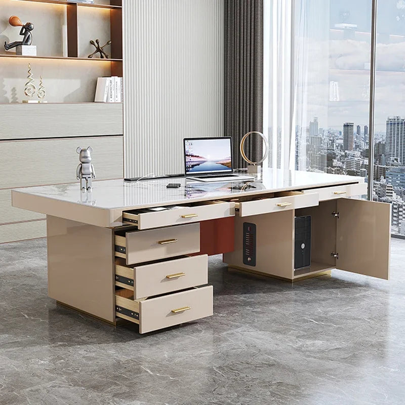 Gaming Tables Midi Desk Office Furniture Workshop Table L Shaped Conference Reception Organizer Study Accessories Room Tafel
Tv