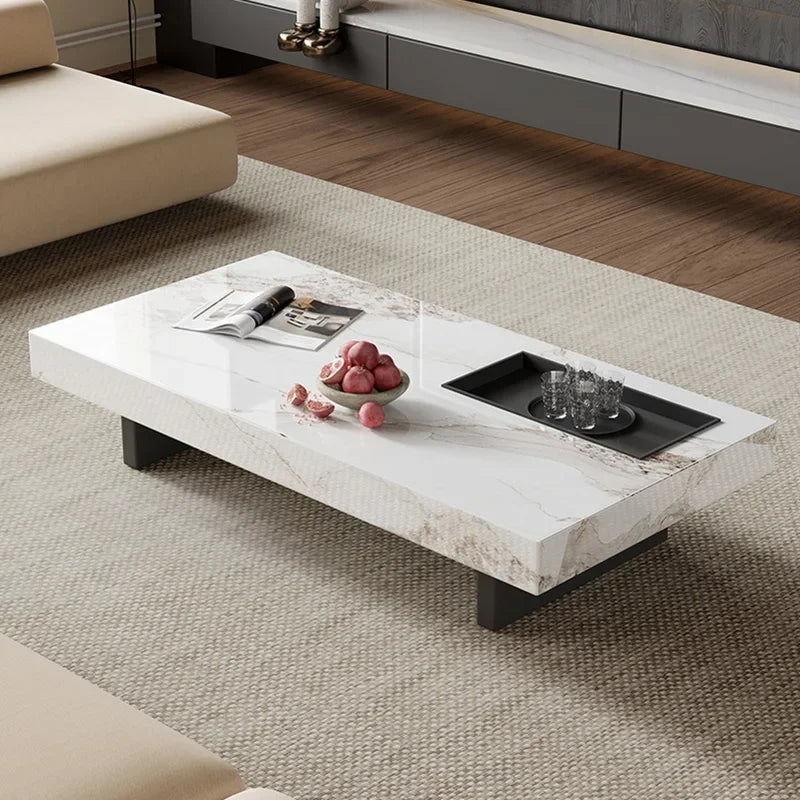 Nordic modern white luxury side table living room minimalism  mesas de centro para sala  журнальный столик  שולחן סלון