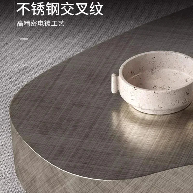 Luxury Nordic Round Coffee Table – Minimalist Design for Living Room