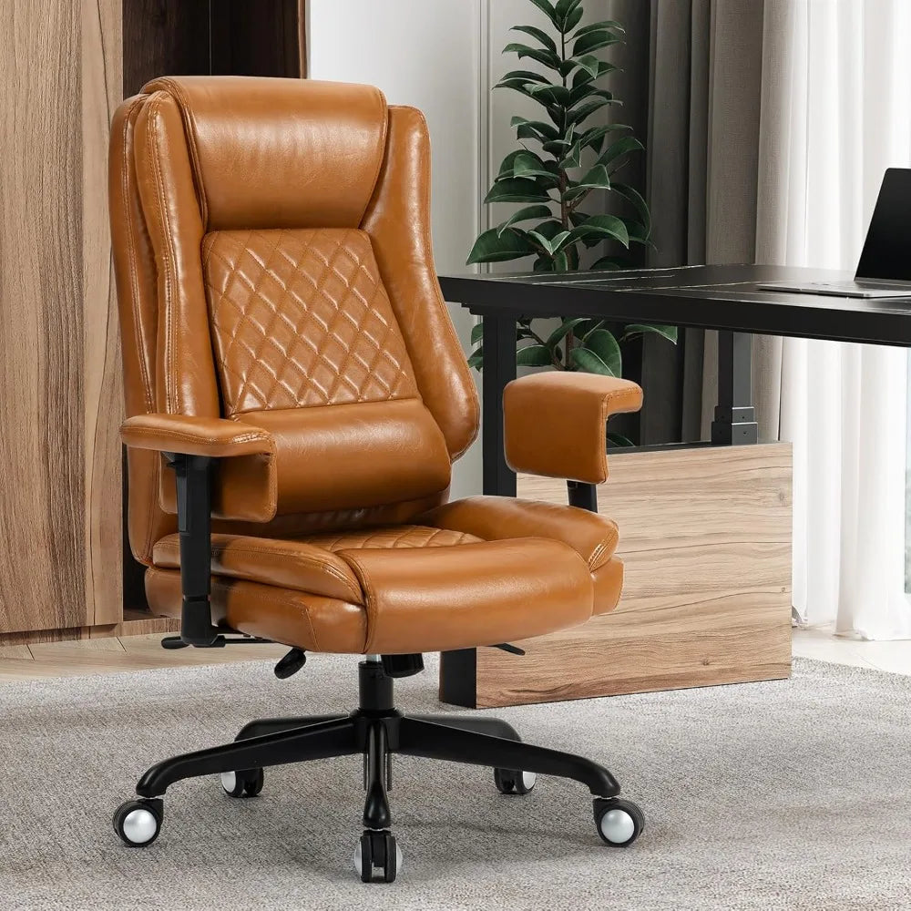 Ergonomic Home Office Chair – Comfortable Executive Design with Adjustable Armrests,