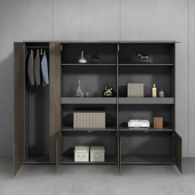 Wooded Display Filing Cabinet Storage Space Italian Open Office Cupboards Modern Shelves Comodas Con Cajones Modular Furniture