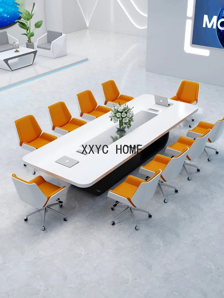 Modern Large Office Training Negotiation Table Long Table and Chair Combination