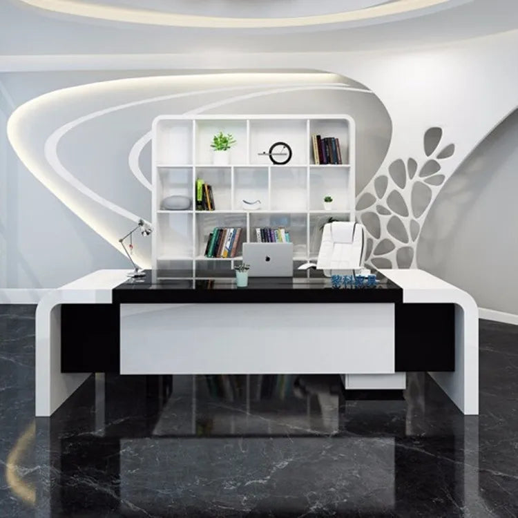 Customized Modern Design High Tech Executive CEO Office Computer Desk Table for Boss Office