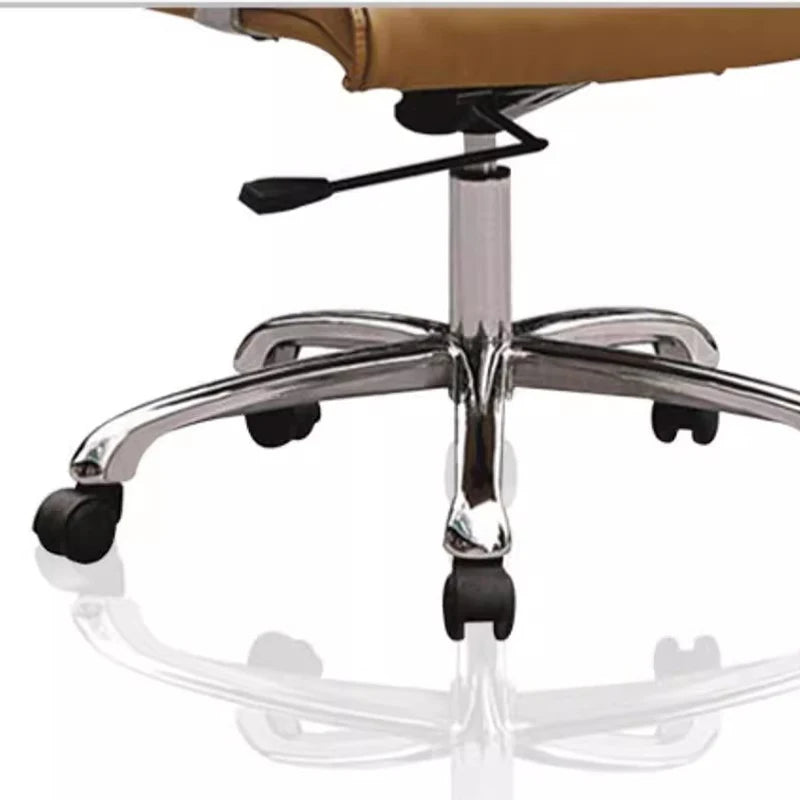 Modern Executive Lounge Chair: Leather Armchair for Office