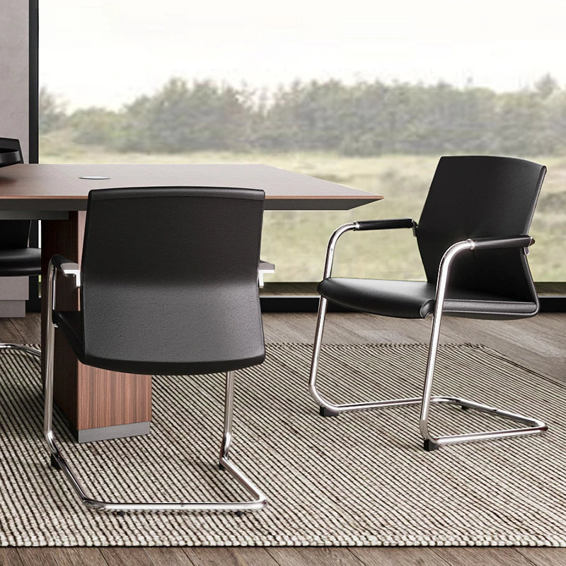 Meeting Office Meeting Chair Computer Minimalist Leather Negotiation Chair with Backrest Armrest Armchair Cadeira Playseat