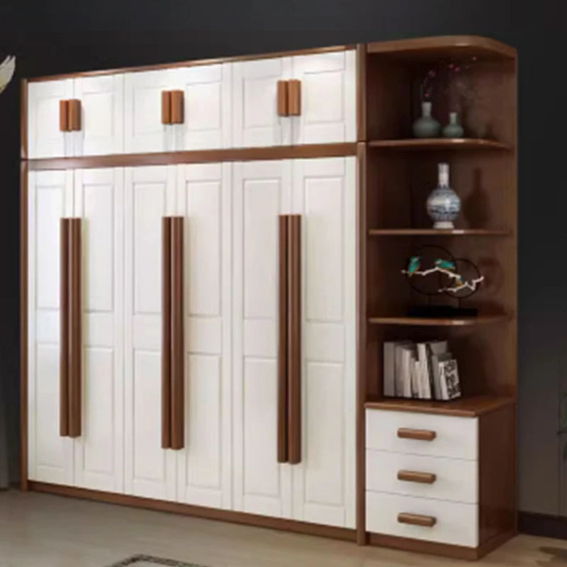 Nordic Luxury Wardrobe – Large Bedroom Closet with Doors, Storage Cabinet