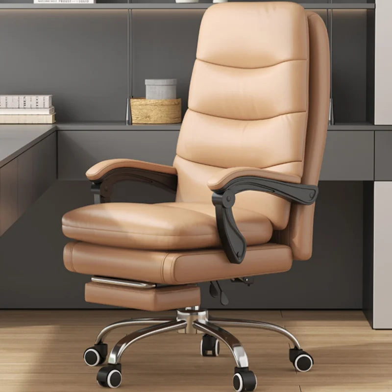 Affordable Adjustable Office Chair with Footrest for Home or Office.